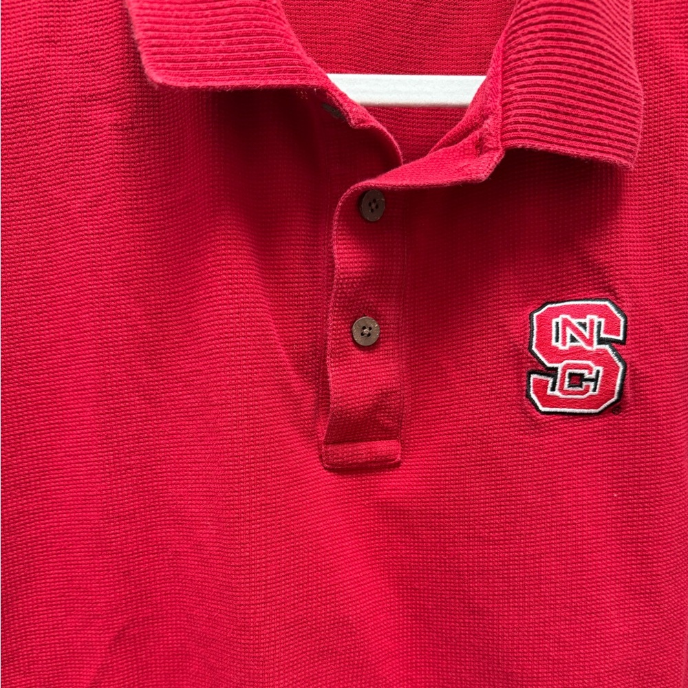 NC State Wolfpack Antigua Men's Red Polo Shirt - Picture 3 of 5